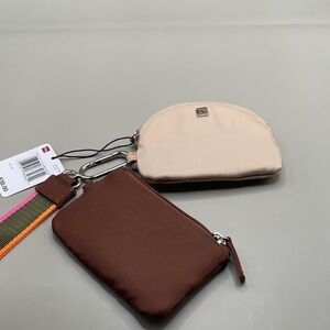Mundi 3 Piece Grab and Go Set Beige and Brown Pouch Set Mundi